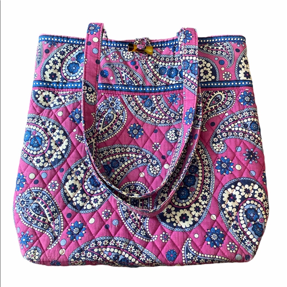 Vera Bradley Pink Paisley Toggle Tote
